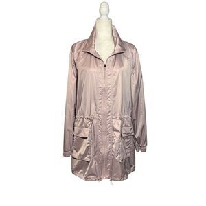 Apana mauve lightweight full zip, 3/4 length jacket - XL